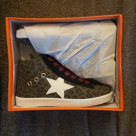 HOO Arias Lace High Top in Leopard Girls Size 13 - Picture 6 of 9